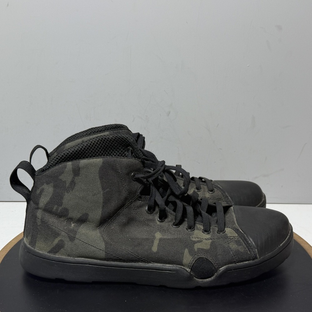 Altama Maritime Assault Shoes Mens 11.5W Black Camo Mid Top Sneakers Tactical